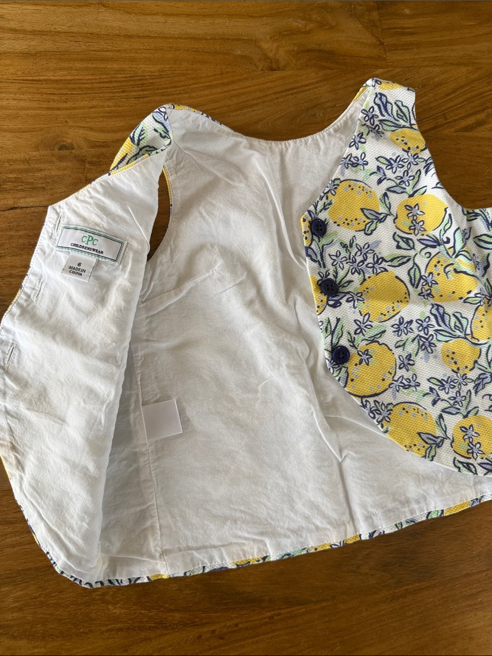 Classic Prep Yellow Lemon Print Skirt Set - Picture 6 of 9